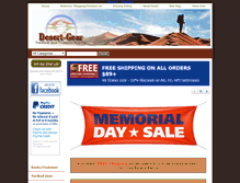 Tablet Screenshot of desert-gear.com